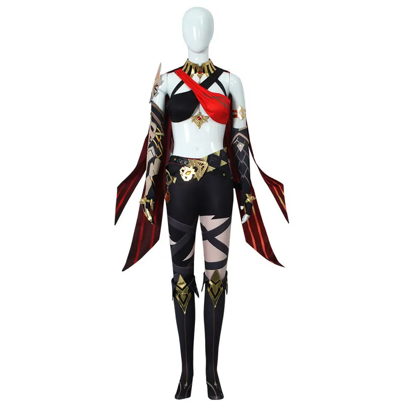 Auf Lager Dehya Cosplay Spiel Genshin Impact Dehya Cosplay Kostüm Dokidoki-Sr Cosplay Weihnachts kostüm Sumeru Plus Size