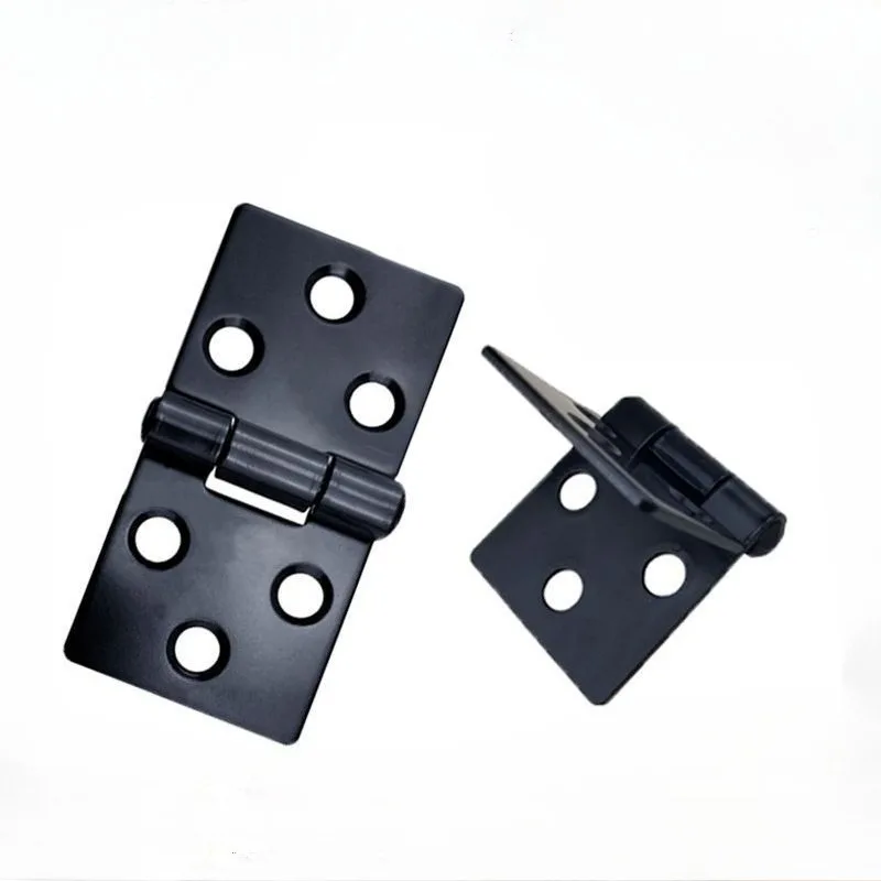 

2Pcs Customized 1.5 Inch Butt Hinge Square Iron Hinge Door Window Cabinet Hardware Electroplated Black hidden door hinge