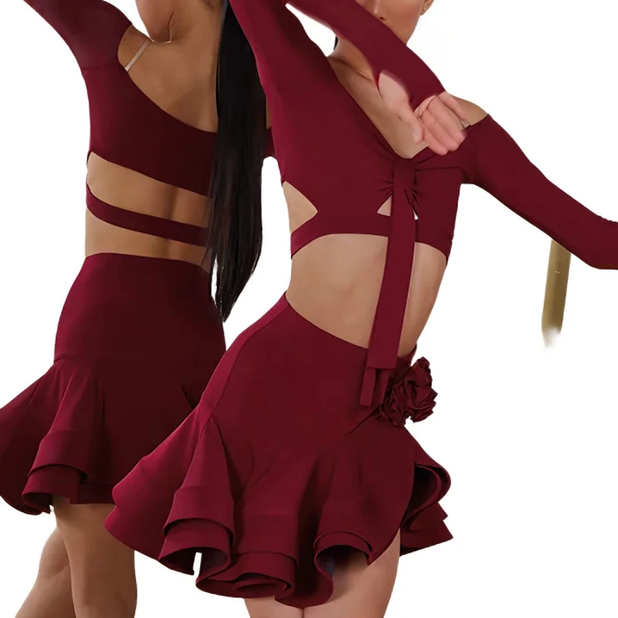 Conjunto Baile Latino Niñas Top/Falda - usage example