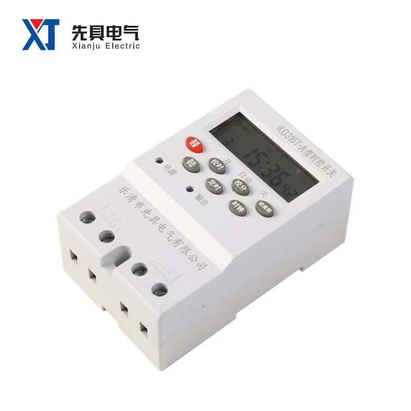 KG316T White Timer Control Switch High Load 7 Days Weekly Summer Cooling Time Control Timer Customization Factory Sale