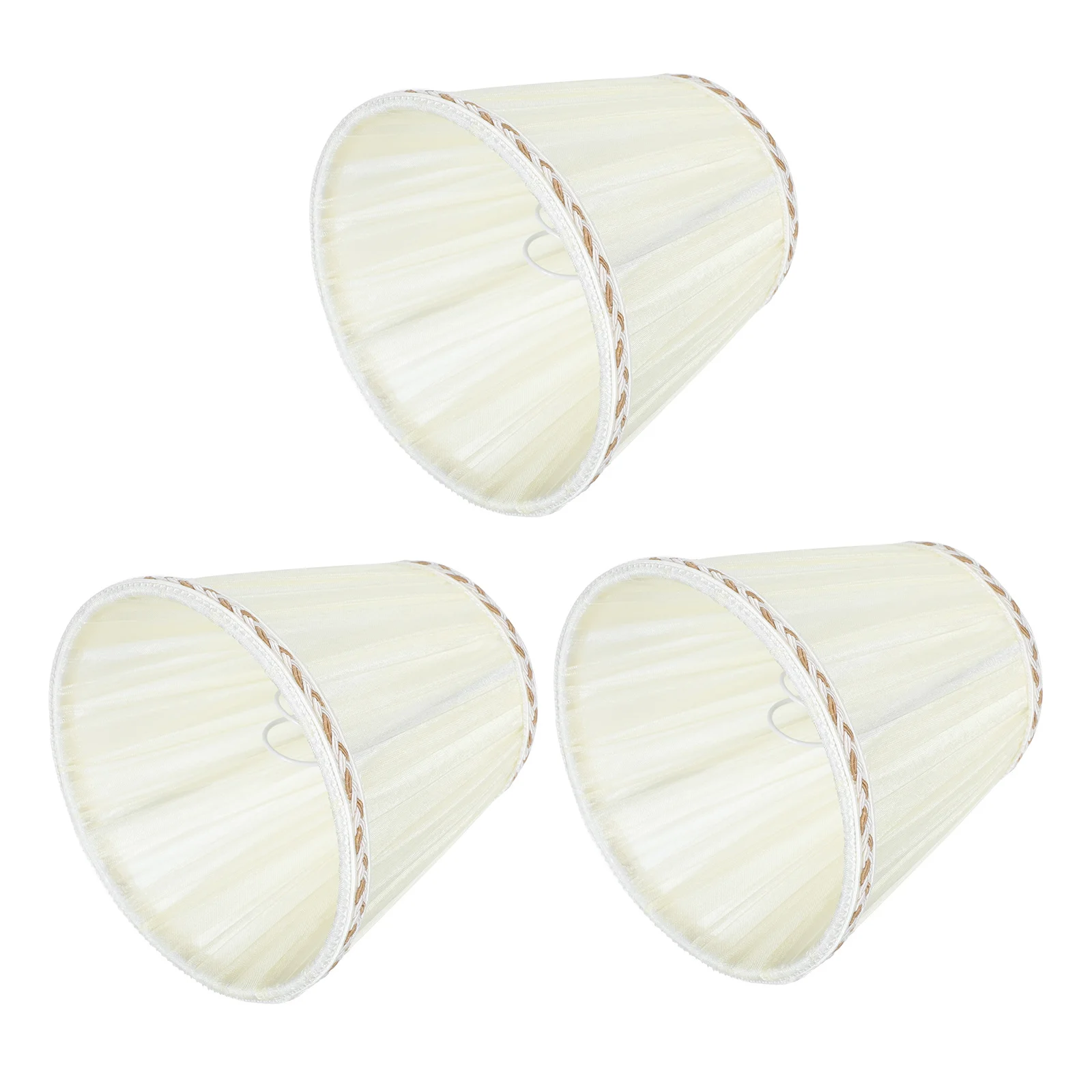 

3Pcs Modern Lamp Covers Cloth Lampshade Decor Fine Workmanship Light Shell Cover for Ceiling Floor Table Lamps Use