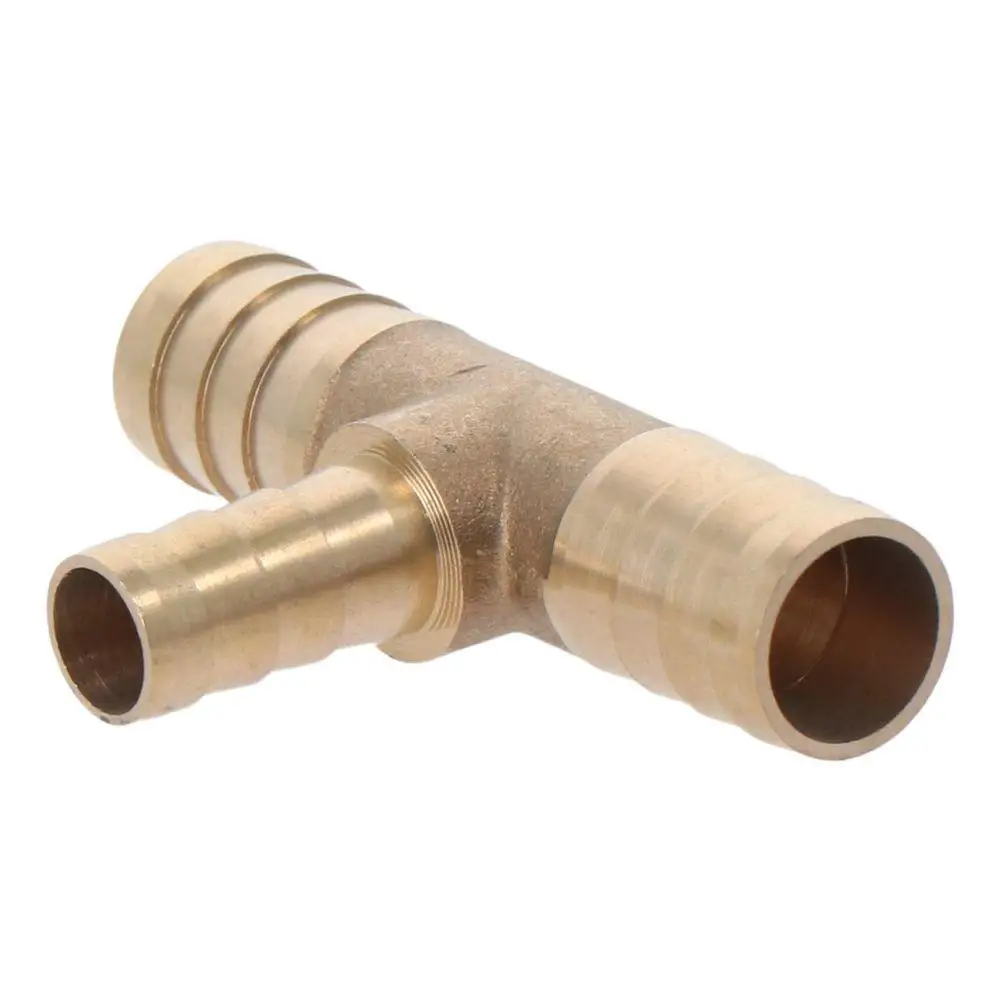 Barb Union Coupling Brass Reducing Barb Hose Fitting Tee T Shape Barb Fitting Reducer Fitting Air Gas Water Fuel