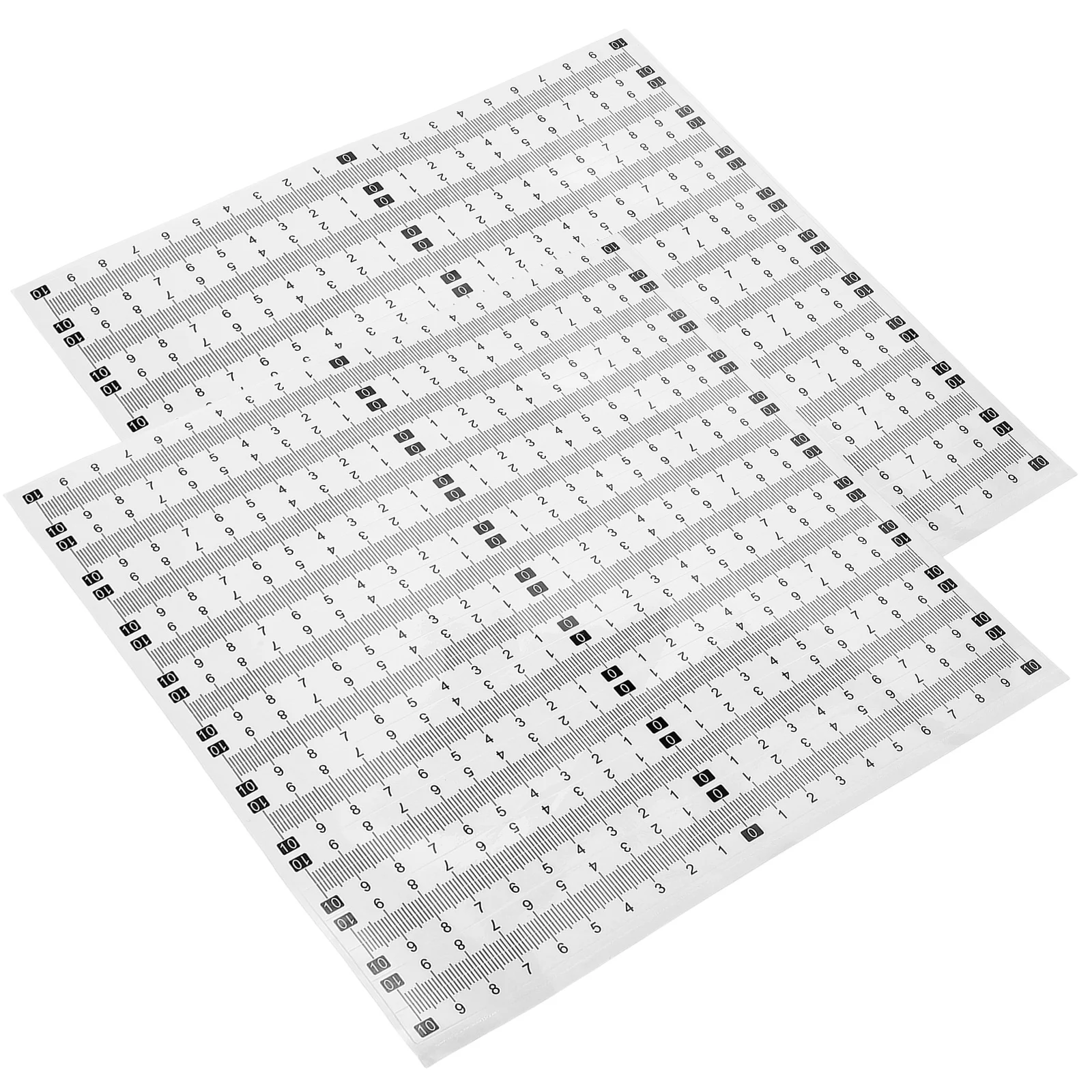 

40pcs Adhesive Ruler Tape Metric Measuring Sticker For Woodworking Desk Workshop Diy Peel Stick Scale Sticker Instrument Tool