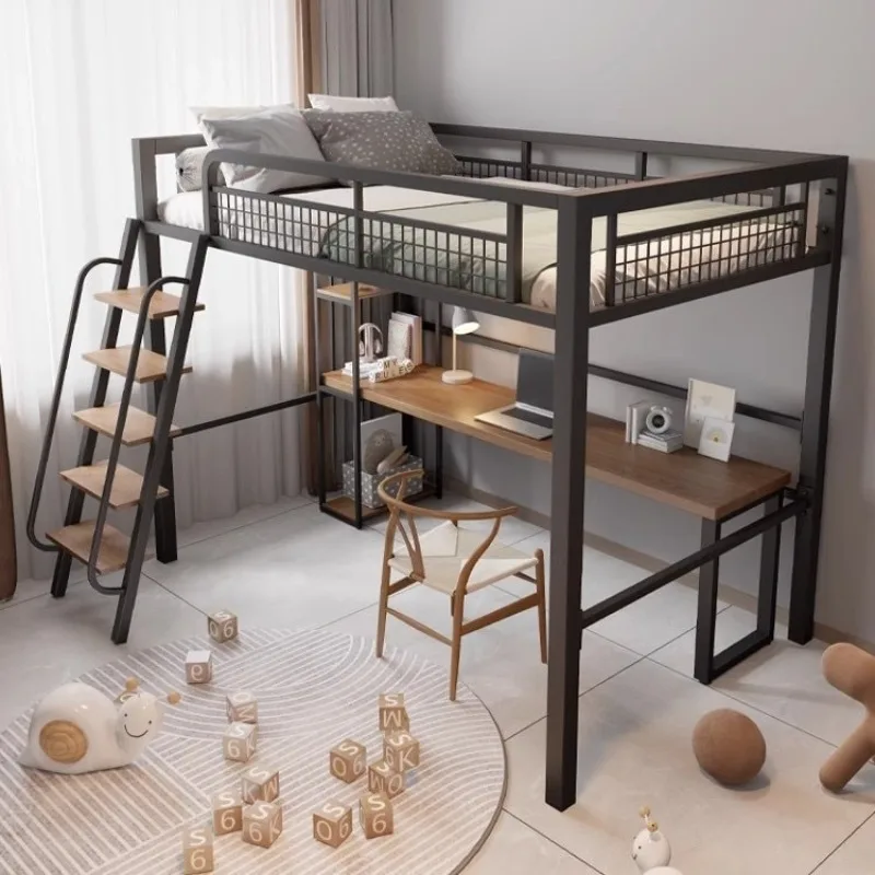 Manufacturer wrought iron bed wholesale duplex under table high and low step ladder loft youth apartment wrought