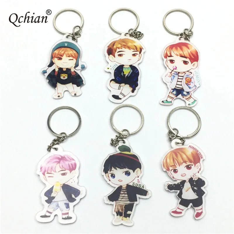 Bangtaning Jung Kim Acrylic Keychain Car Key Backpack Decorative Pendant Holiday Gifts for Friends