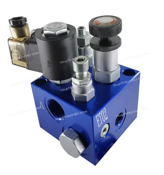 Hydraulic valve block manual adjustable lifting platform, power unit ET02
