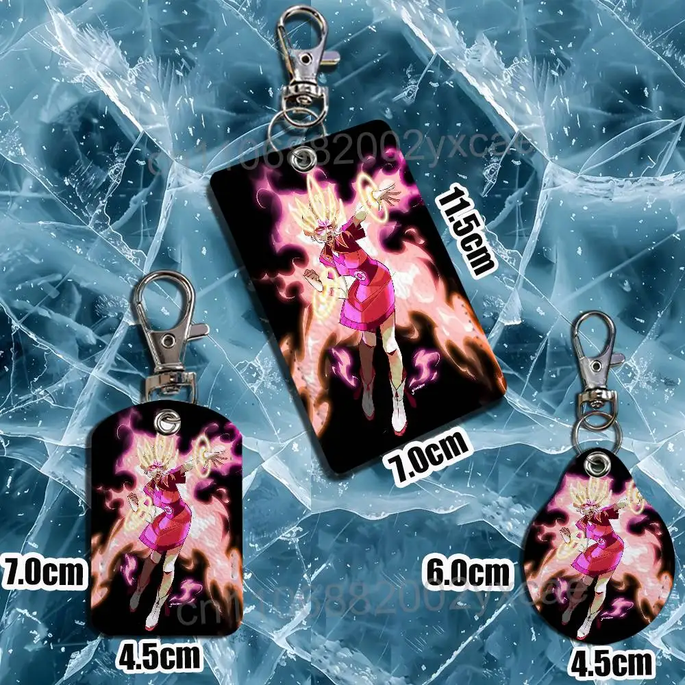 Jiangshi Underworld Jentry Chau Cartoon Movie Singer Game Anime Leather Card Holder Can Store Access Control ID Card Subway case