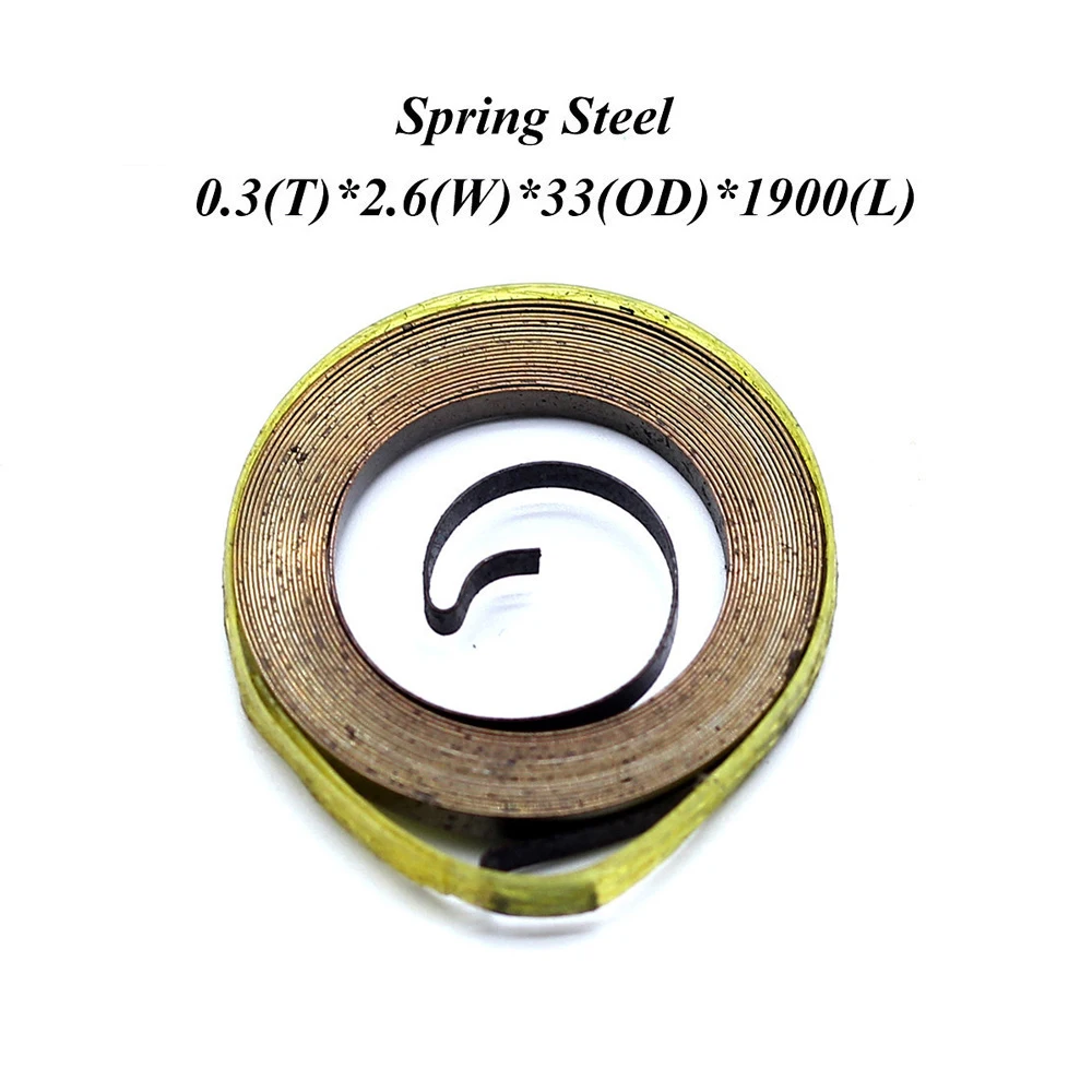 Custom wholesale thickness 0.3mm spring constant force spring flat coil spring