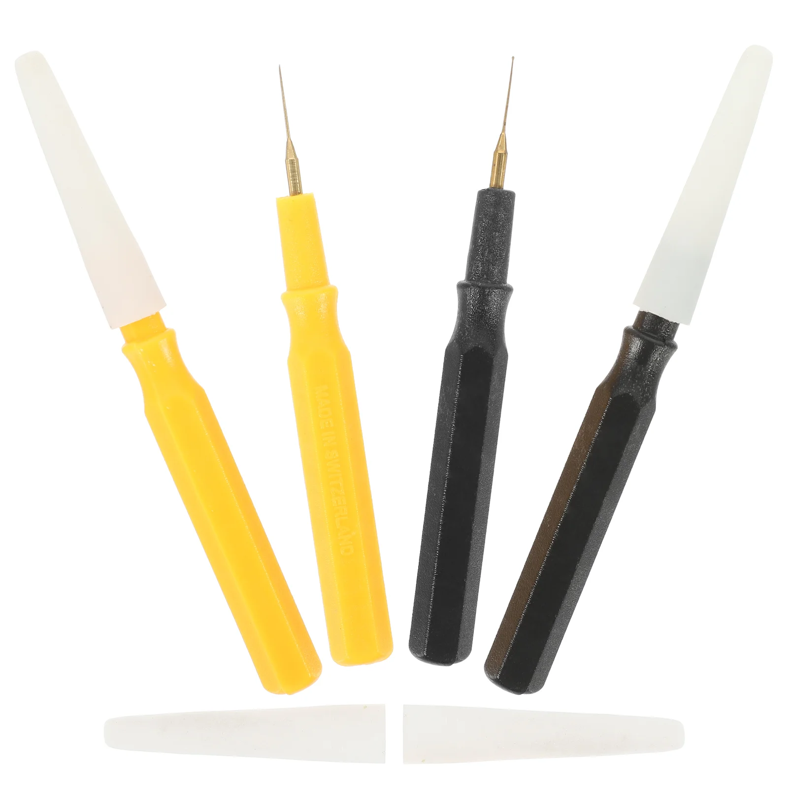 4 Pcs Watch Oiler Pen Plastic Material Service Time Professional Tool for Watchmakers Small Size Light Weight Extra Fine