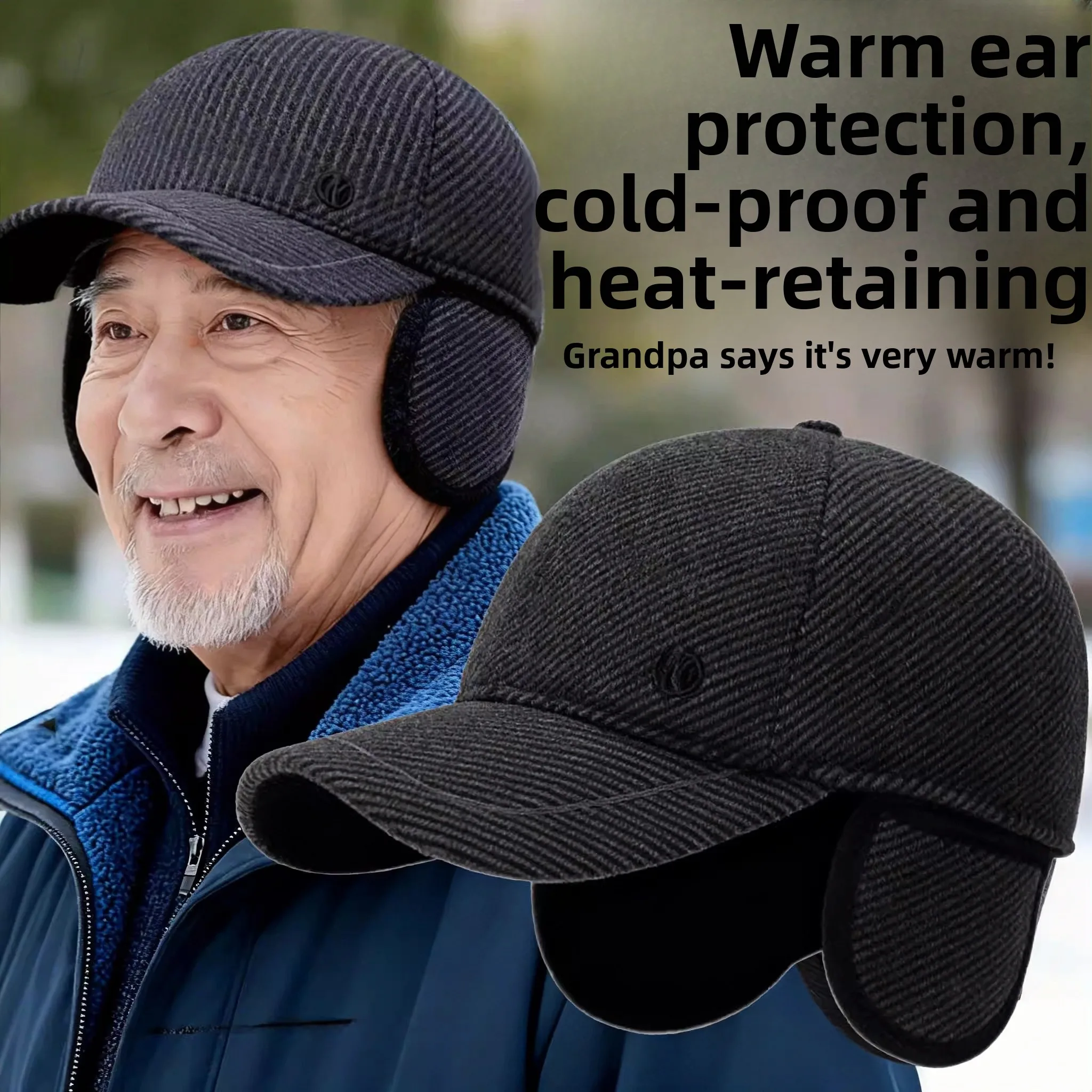 men's-baseball-cap-2025-new-autumn-winter-thick-warm-ear-protection-versatile-duckbill-cap-for-middle-aged-and-elderly