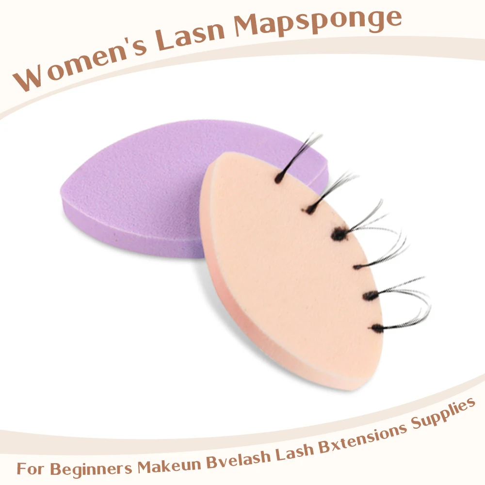 100 pièces éponge douce coussinets de faux cils Extensions de cils fournitures coussinets de levage de cils réutilisable pratique éponge d'extension de cils