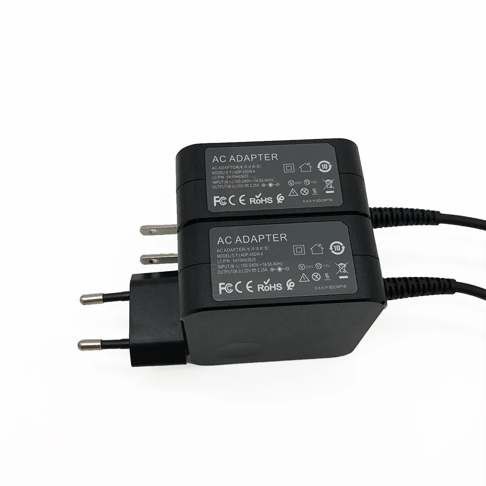 20V 2.25A 45W 4.0*1.7 مللي متر محول الكمبيوتر المحمول شاحن لينوفو اليوغا 310 510 520 710 MIIX5 7000 الهواء 12 13 ideapad 320 100 110 N22 N42