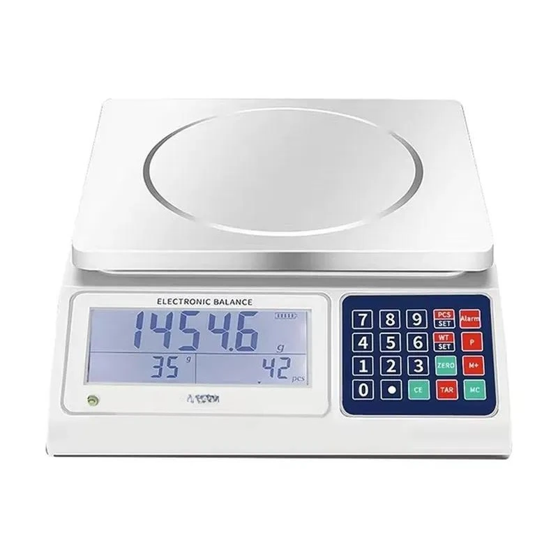 Electronic counting scale High precision and large capacity 304 stainless steel platform LCD display