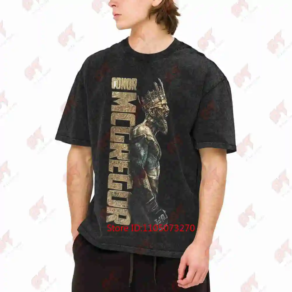 Conor McGregor Vintage Washed Tee Pure Cotton T-Shirt