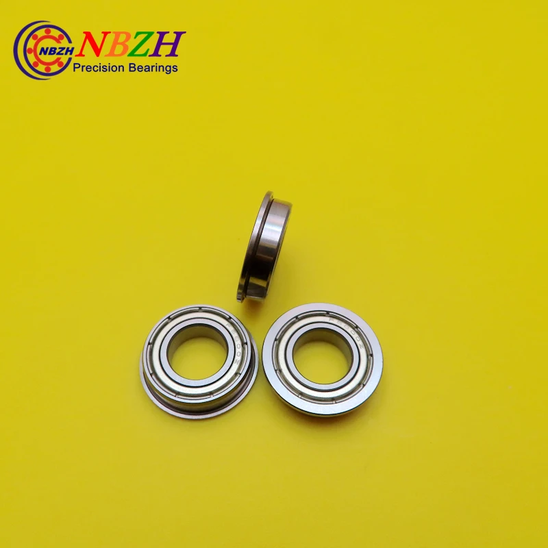 

NBZH Bearing200pcs Free Shipping Flange Bearing Thin Wall Deep Groove Ball Bearings F6800ZZ 10*19*21*5*1 Mm