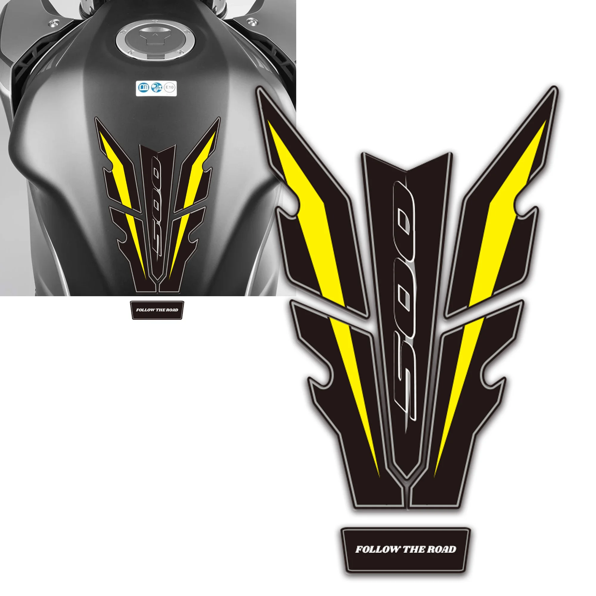 Motorcycle For Hornet R CB500F CB500R Tank Pad Cap Gas Fuel Oil Knee Protector Anti-slip 3d Stickers Decals