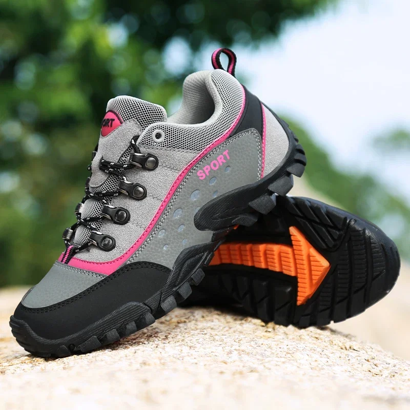 Women Mountain Climbing Shoes Summer Outside Hunter Forest Walking Sneakers Non-slip Female Cross-country Hiking Shoes