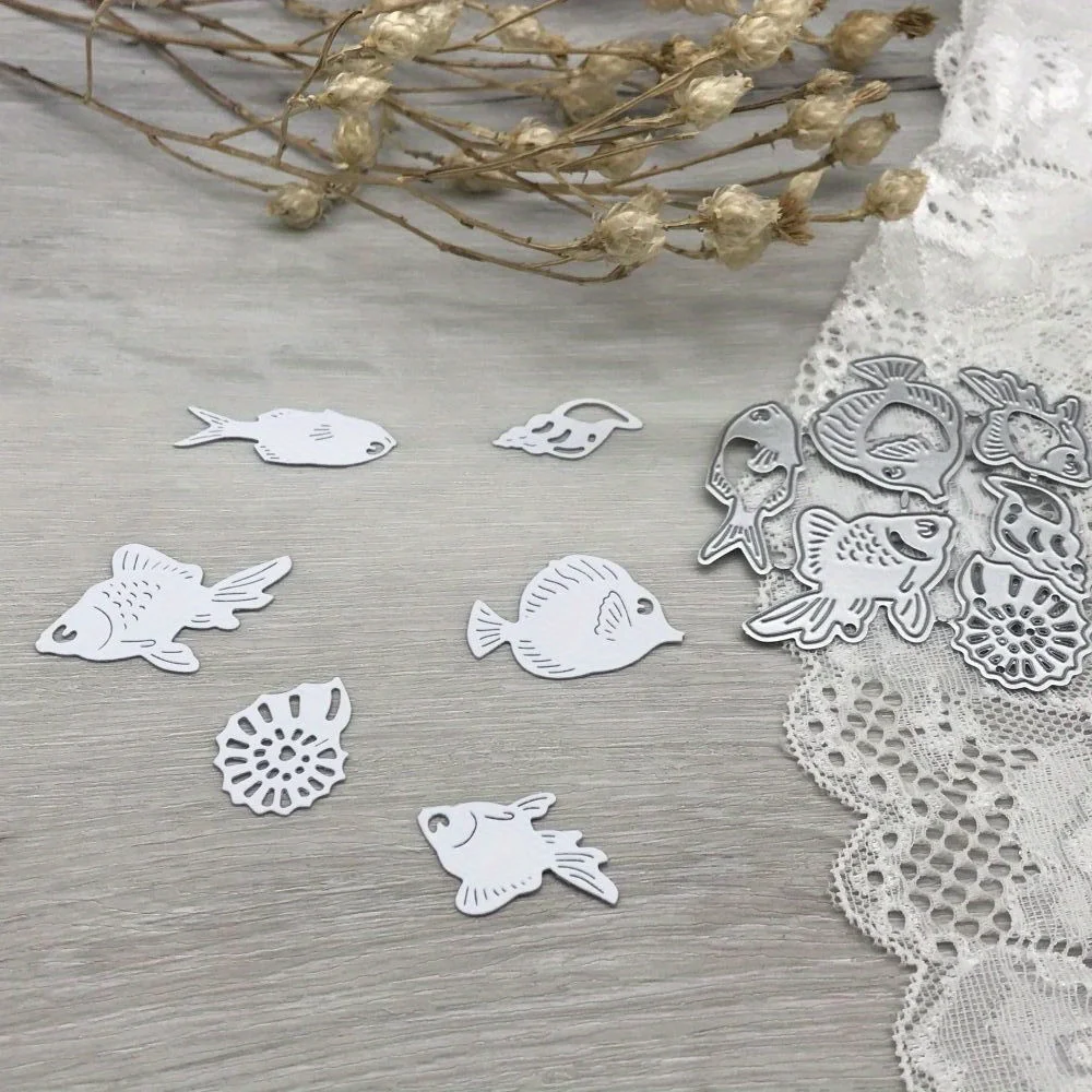 

1 шт., металлические штампы, форма для резки рыбы, украшение для скрапбукинга, лезвие для рукоделия, трафареты, штампы