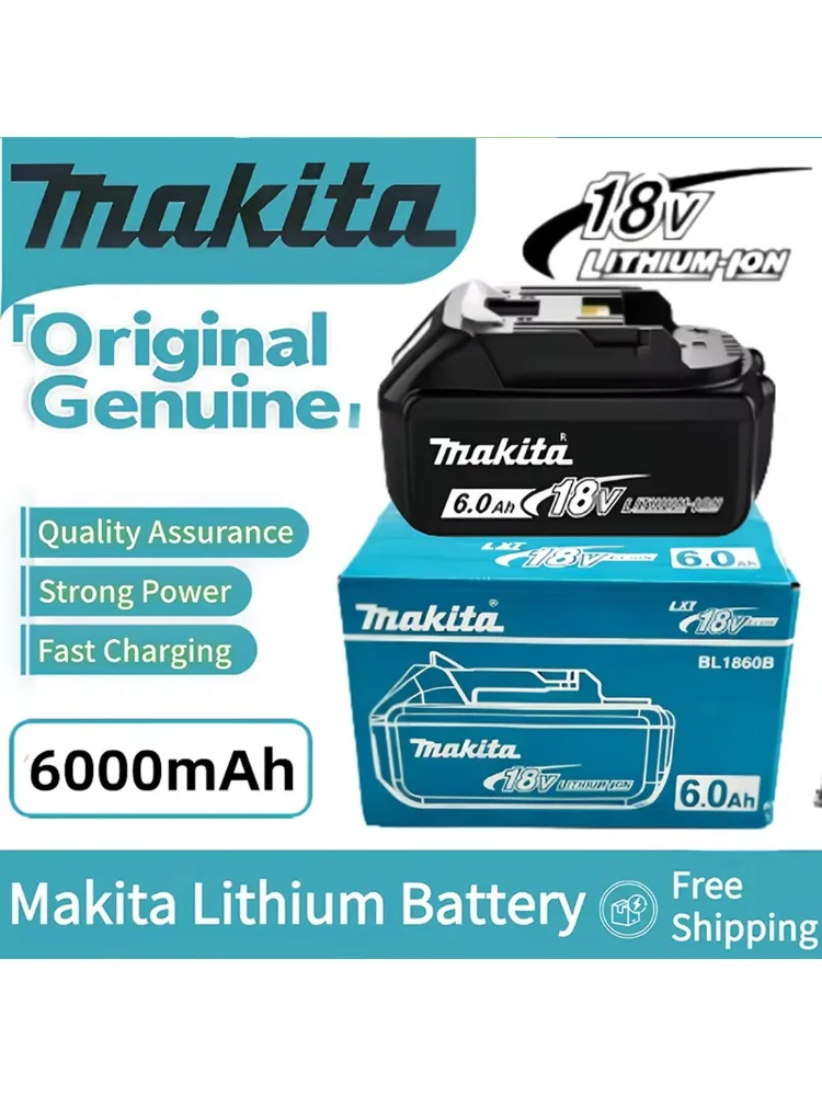Originele Makita 6Ah voor Makita 18V Batterij BL1830B BL1850B BL1850 BL1840 BL1860 BL1815 Vervangende Lithium 18v Batterij - afbeelding 2