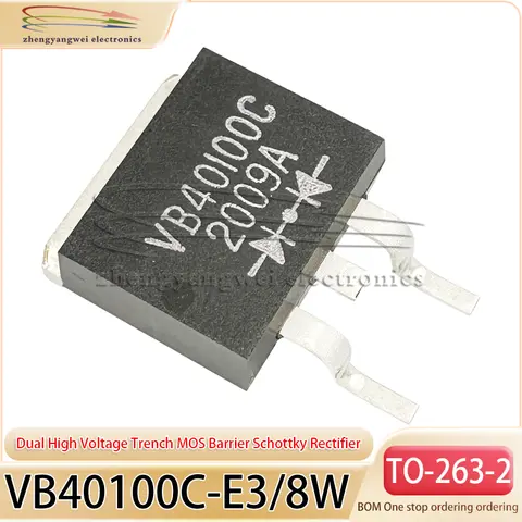 VB40100C TO-263 VB40100C-E3/8W 5 uds 20A 100V interruptor LCD rectificador de diodo Schottky