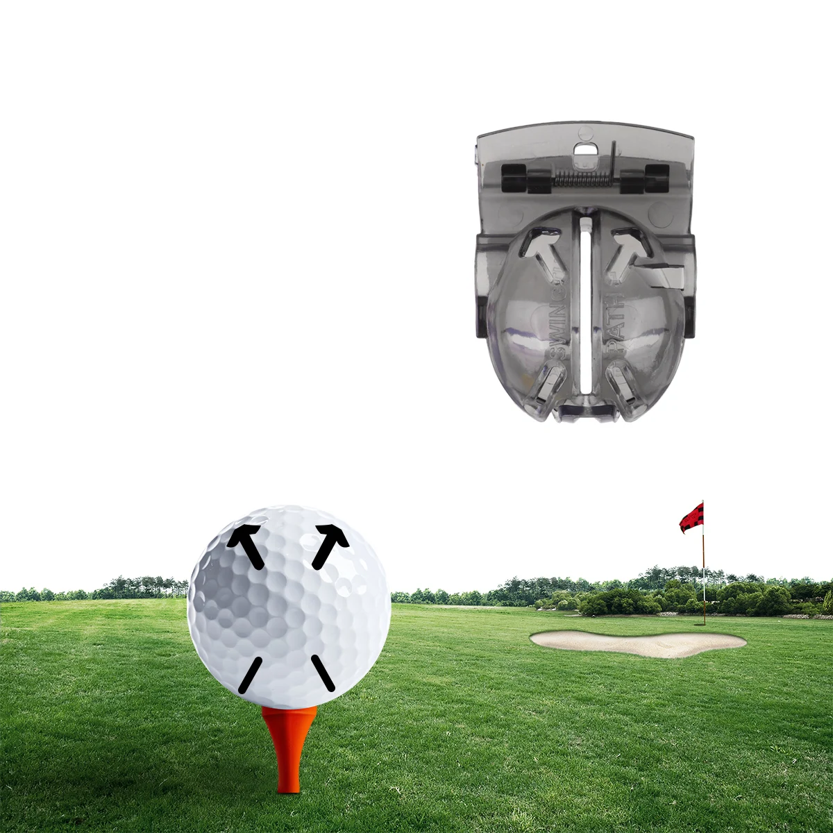 

5Pcs Golf Ball Liner Tool Durable for Long Lasting Use Easy to Draw Neat Lines on Balls for Swing Putting Black