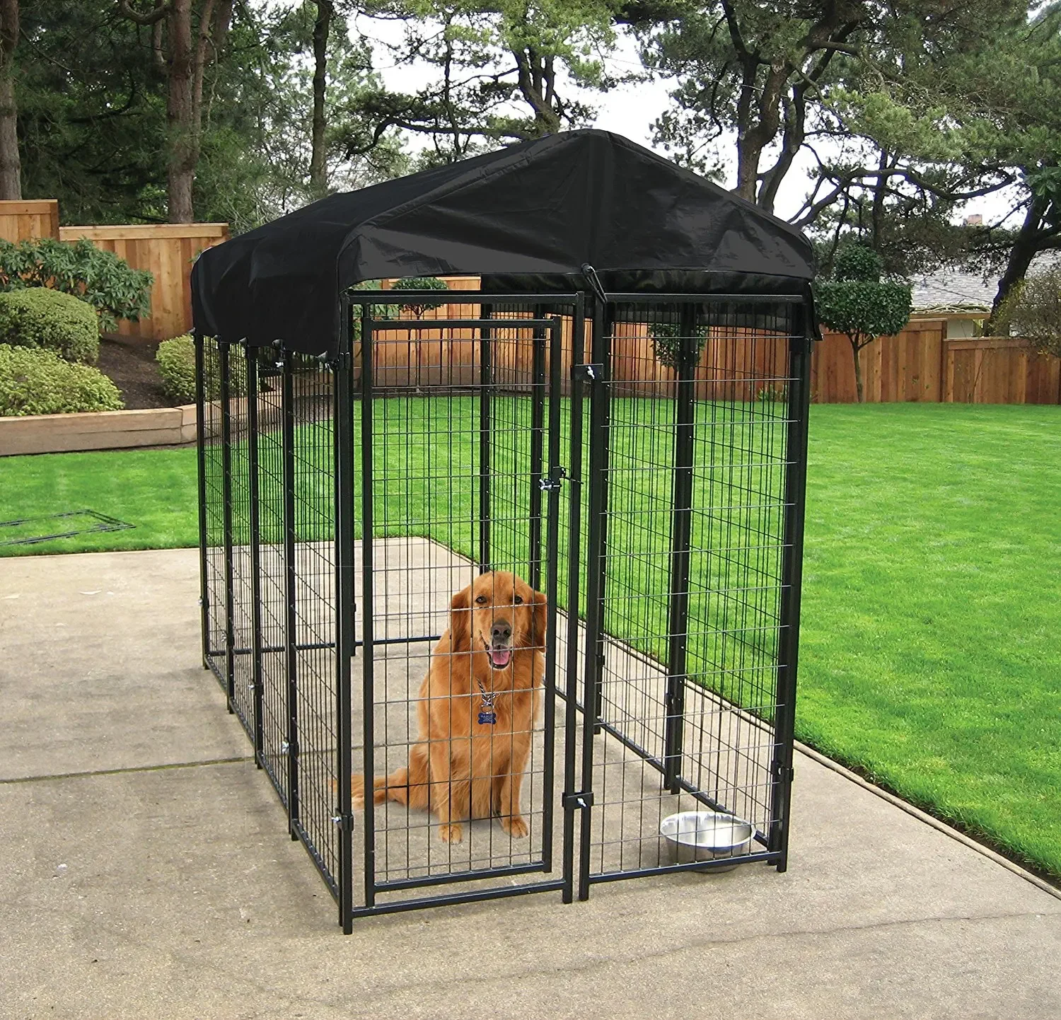 Heavy Duty Outside Welded Wire Metal Mesh Large Outdoor Dog House Pet Cage Dog Kennels and Run for Dogs