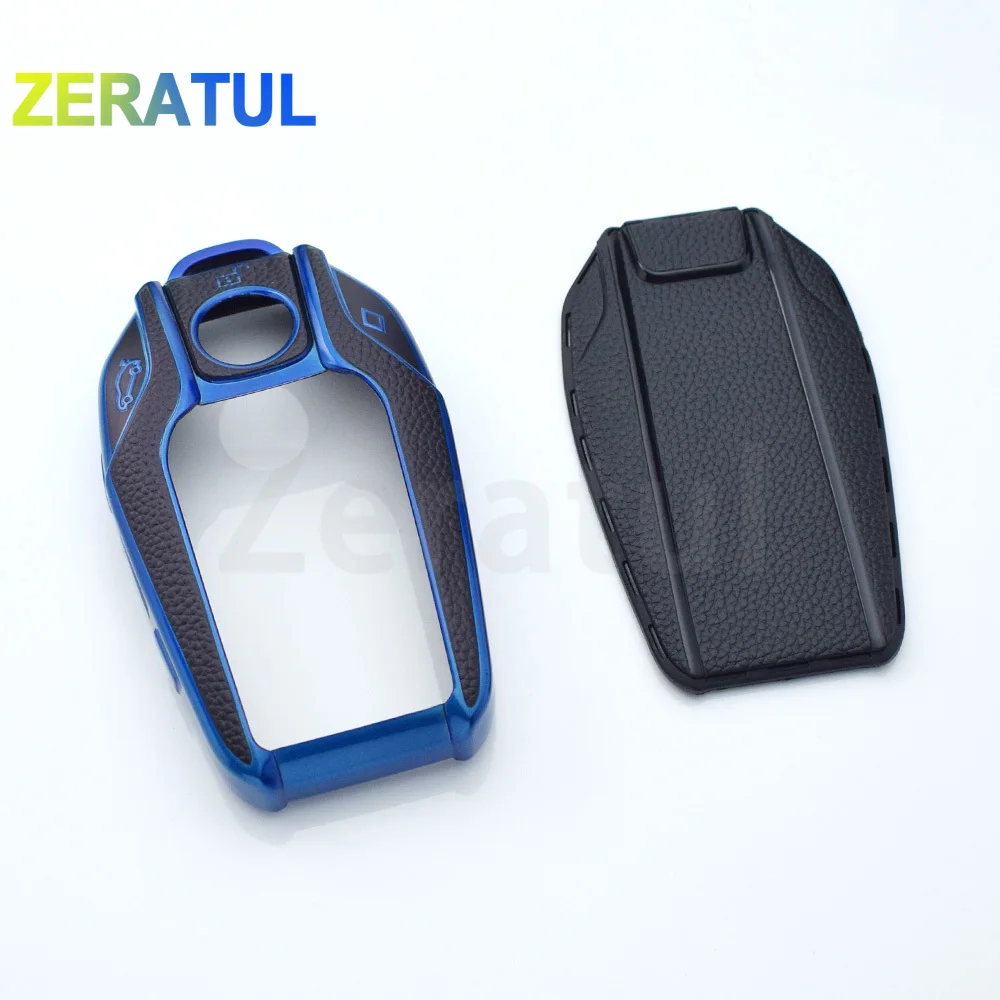 TPU Leather Car Remote Key Case Cover Shell Fob For BMW Display LCD 5 6 7 8 Series G01 G02 G05 G11 G12 G30 Keyless Protector
