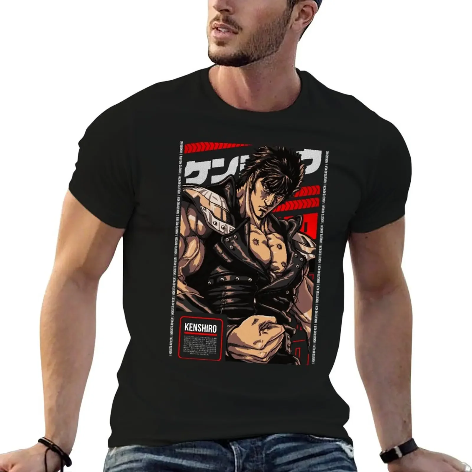 

Kenshiro HOKUTO NO KEN Anime Stars 3.0 T-Shirt oversized graphic tee boys whites slim fit t shirts for men