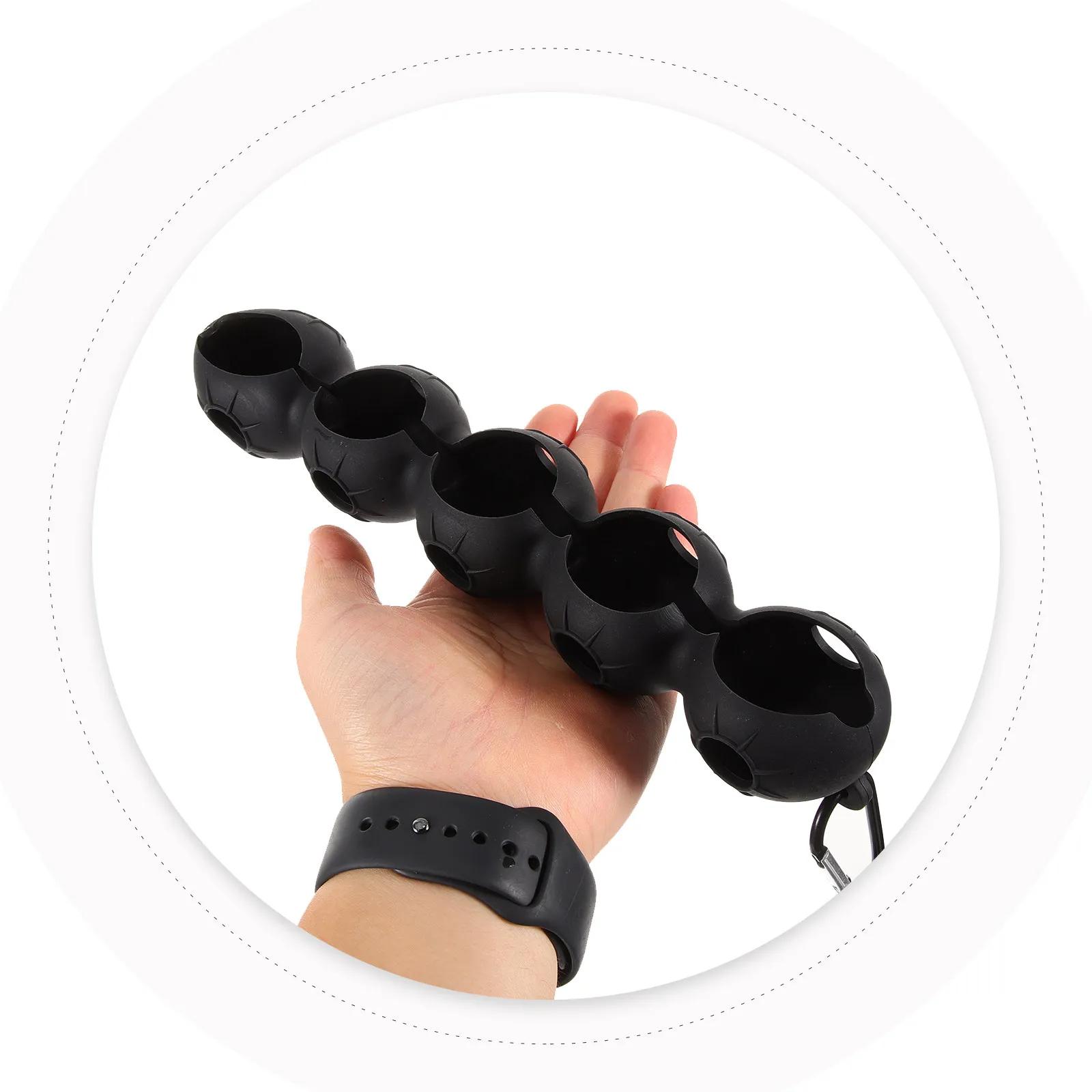 Holder Silicone Elastic Portable Wear-Resistant Golf Ball Protector Outdoor Sports Accessory Small Golf Ball Bag Buckle - view 5