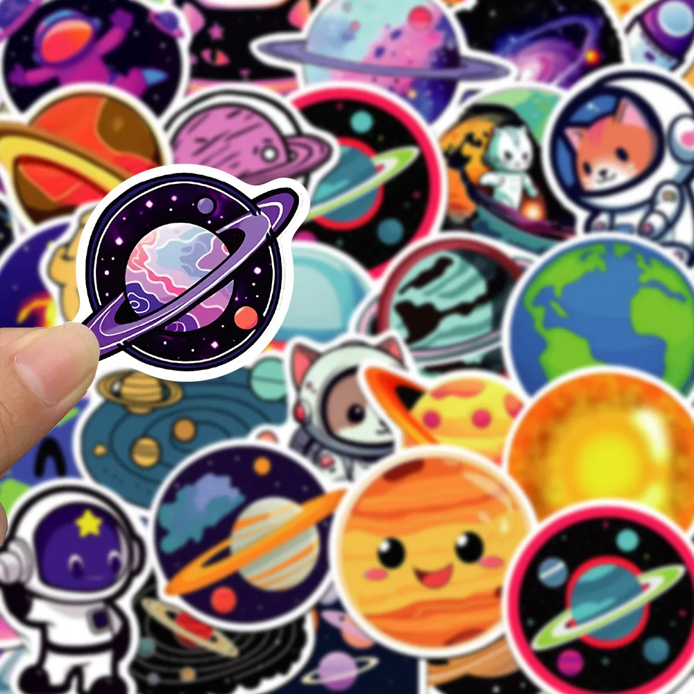 10/30/50Pcs Cute cartoon animal planet Stickers DIY Decal For Snowboard Laptop Luggage Car Fridge Car-Styling Vinyl Home