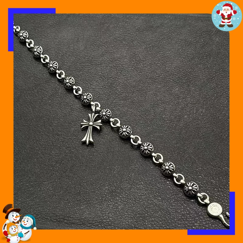 Retro Multi-element Sword Bracelet, Anchor Cross Flower Bracelet, Men's and Women's Jewelry, Personalized Simple Couple Thick Je