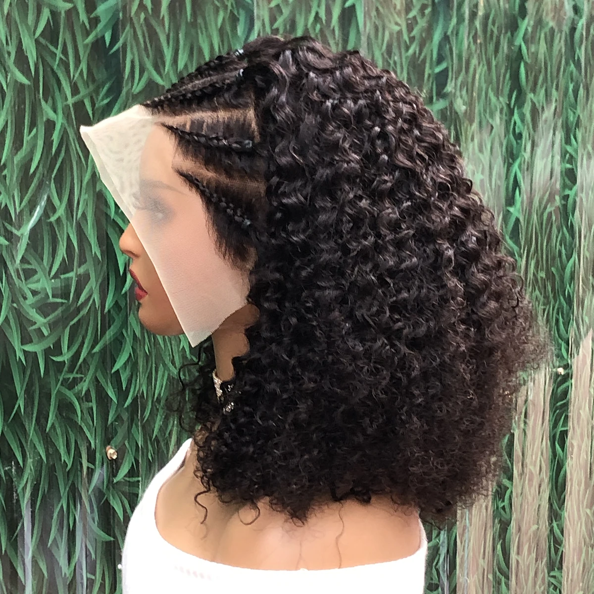 Miss Rola Braided Wig Human Hair Wigs for Women Peruvian Remy Hair Extensions Full Head Braided Wig Braided Lace Front Wig