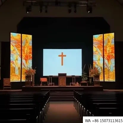 

Indoor COB LED Church Screen IP54 Front Service for Worship Lyrics & Bible Verses