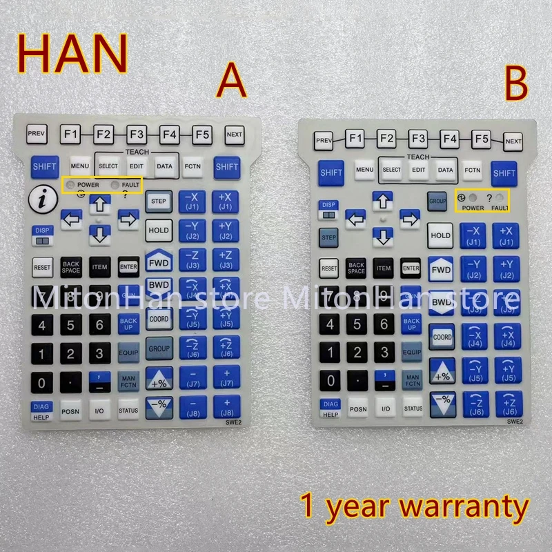 New For FANUC Teach Pendant SWE2  Keypad Film Button Keyboard