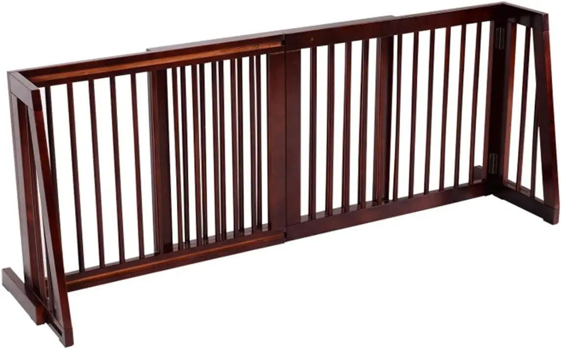 Adjustable Dog Fence For Stairs, Hallways, Or Doorways Freestanding Dog Gates 80