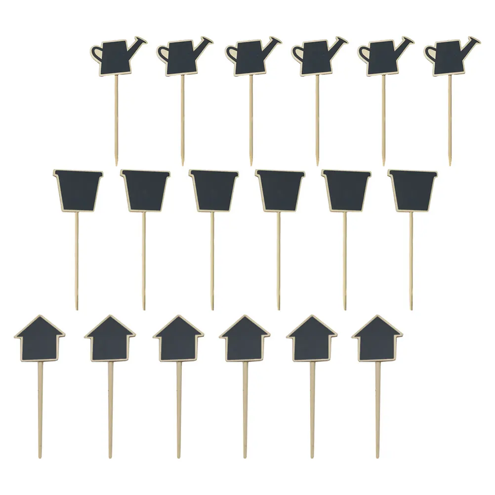 

30 Pcs Message Card Small Chalkboard Plants Mini Chalkboards Signs Blackboard Tags Hanging