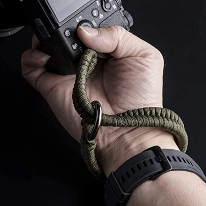 Quick Release Connector for   SLR Camera Shoulder Strap Hand-Woven Wristband Mountaineering Accessories 55KC