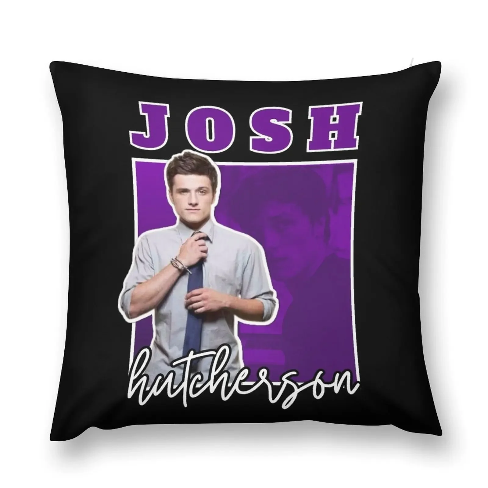 Josh Hutcherson (Black Version) Throw Pillow pillow cover christmas Sitting Cushion pillow