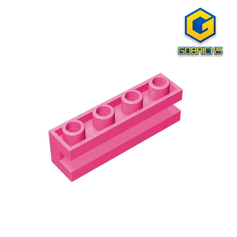 Gobricks GDS-1193 Brick, Modified 1 x 4 with Groove compatible with lego 2653 children\'s DIY Educational Building Blocks Tech