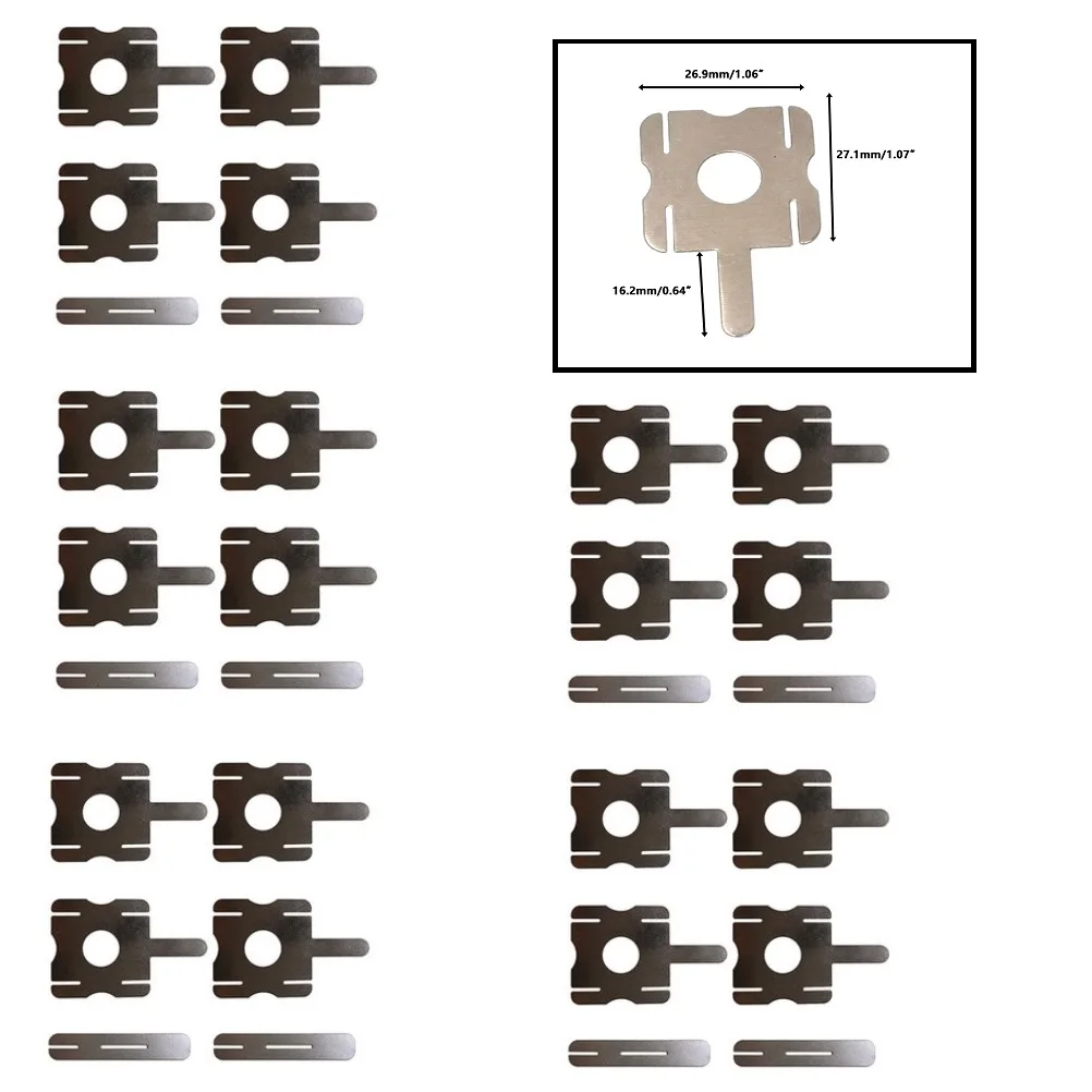 Striscia di nichel a forma di Y Striscia di nichel a forma di Y Collega batterie senza sforzo con le nostre 30 fogli di strisce di acciaio nichelato