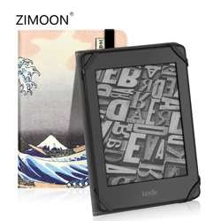 Universal 6 inch E-book Case with Hand Strap for Kindle Paperwhite Painted Cover for Kobo Boox Protective Slimshell