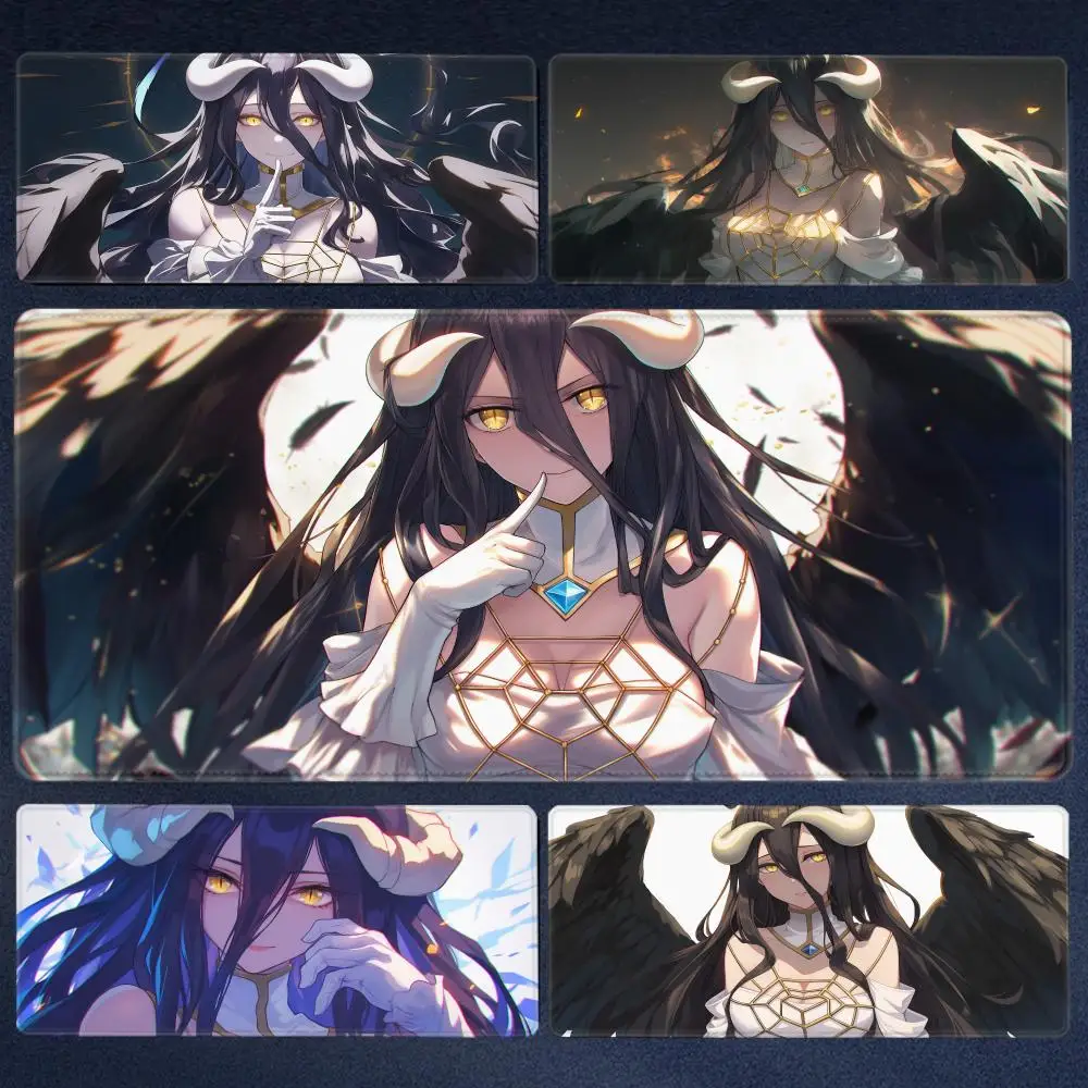 

Best Sellers OVERLORD Albedo Anime Gaming Table mat mouse pad High definition desktop Desktop games Large accessories mouse pad