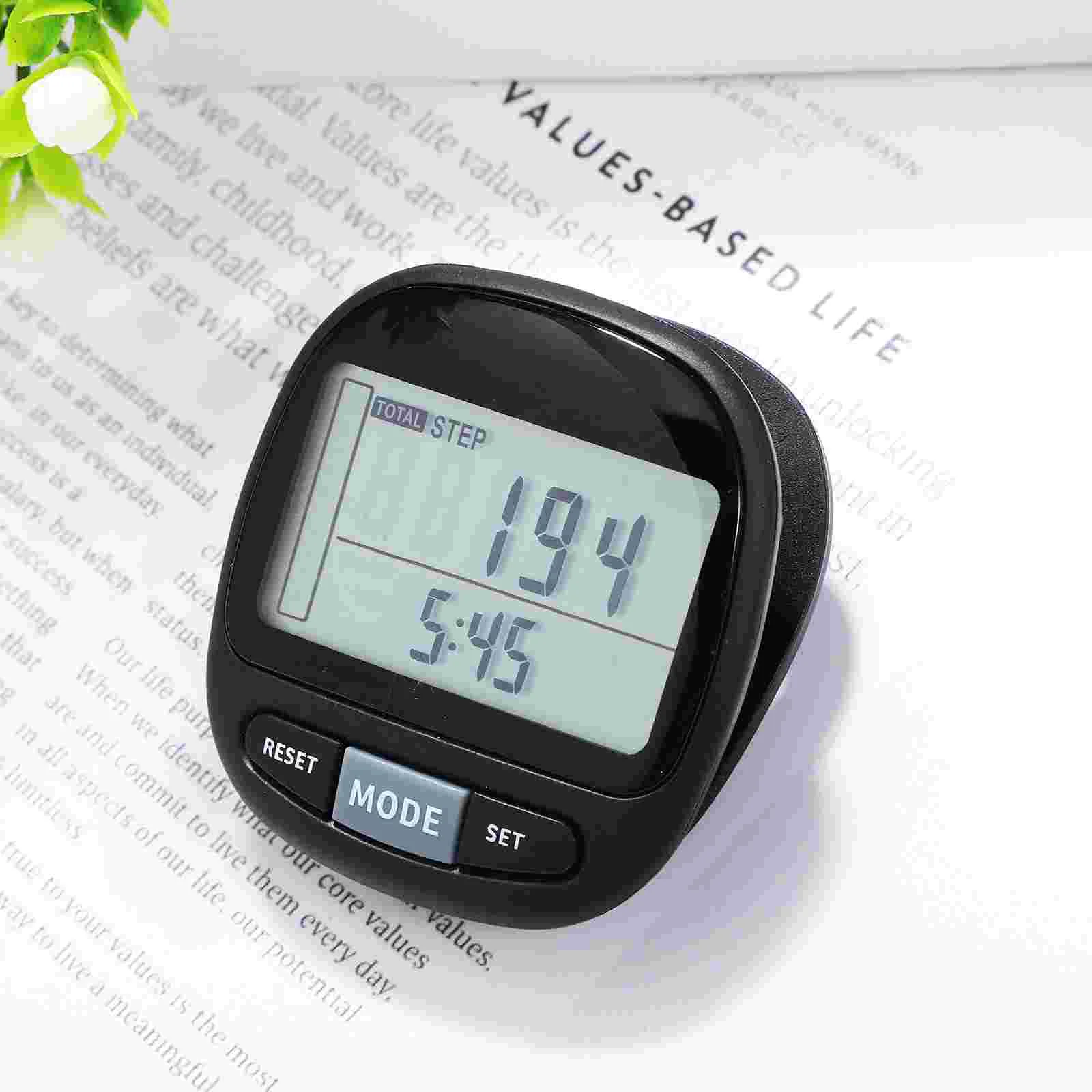 Pedometer Clip On to Climb Walking Counter Large Screen Simple Plastic For Accurate Man