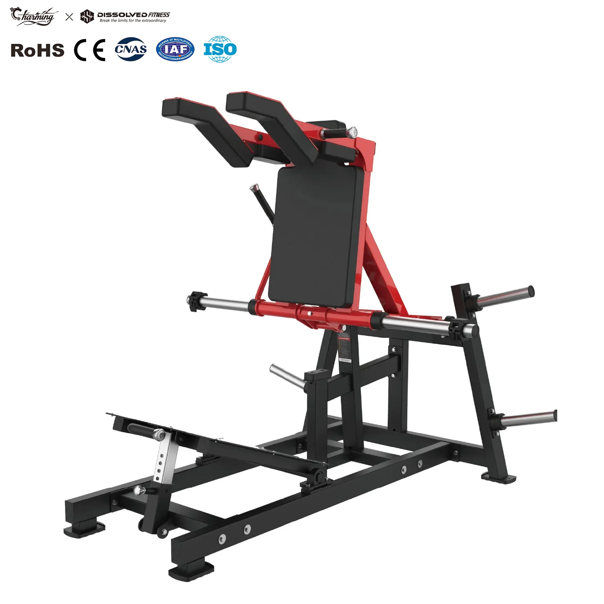 

Тренажер для сгибания и разгибания ног Newtech Shua Fitness, комплекты для фитнес-залов, держатель для весовых дисков 45 для приседаний на хак-скват-тренажере