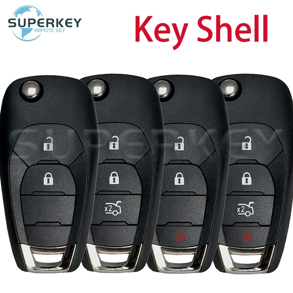 For Chevrolet Cruze Avo Holden Trax LS badge Trailblazer  2/3/4 Buttons Flip Remote Car Key Shell Case Cover 5933396