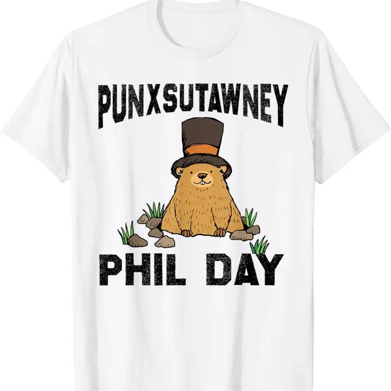 

Punxsutawney Phil Day Groundhog Outfit Punxsy Phil'S T Shirt