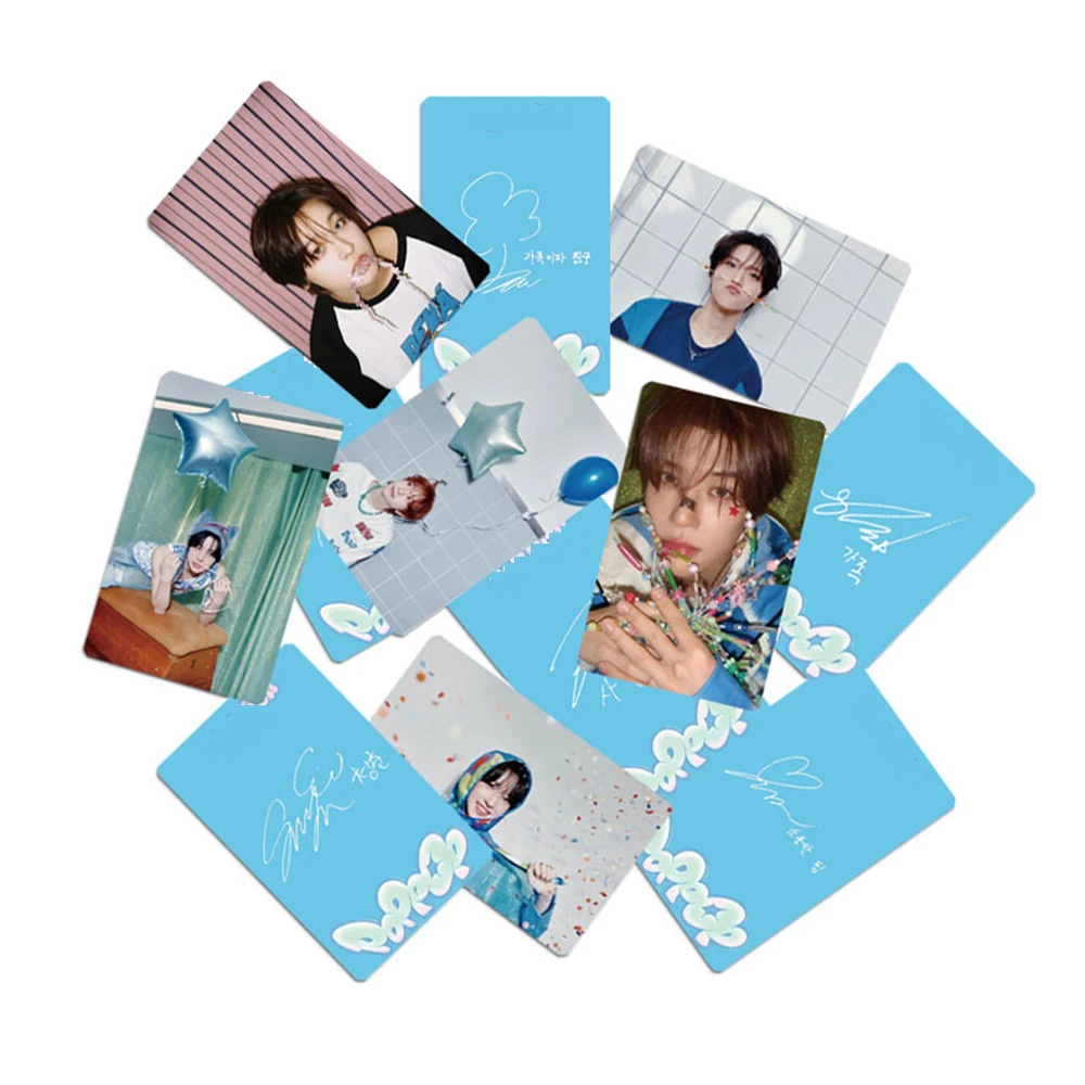 6Pcs/Set KPOP Yushi Riku Sion POPPOP New Album Cards Double Sides Photo Printing Lomo Cards Ryo Jaehee Postcards Fans Collection