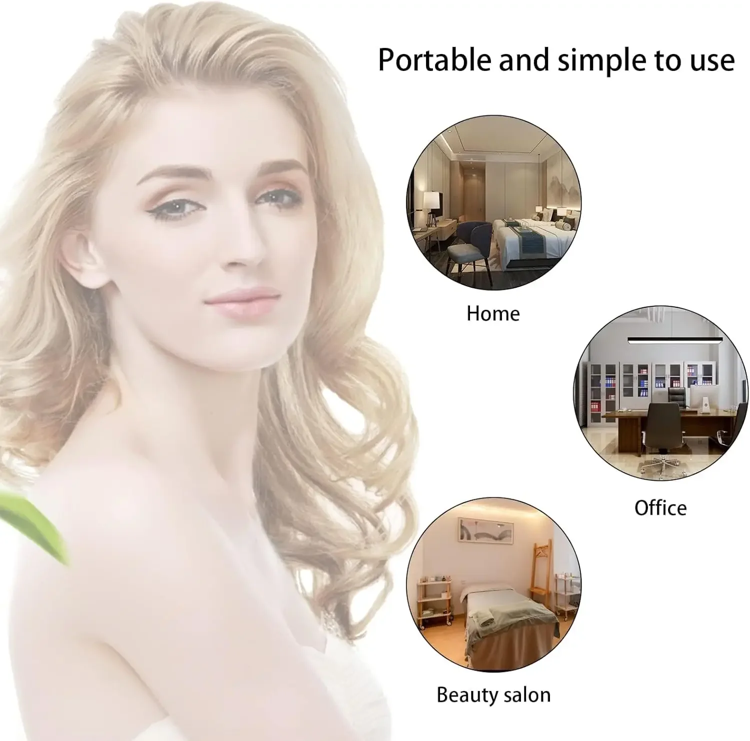 Varita de electrodo de alta frecuencia: tubo de vidrio de repuesto para máquinas faciales con punta de seta, accesorios de peine transparente, varita única