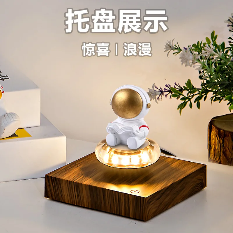 Customized magnetic levitation tray doll figure display stand creative home ornament