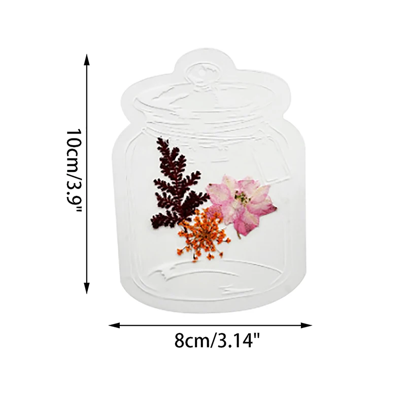 20pcs Bookmarks Kids Creative DIY Transparent Bookmarks For Dried Flowers Plant Samples Bookmarks Personalized Glassware Drie